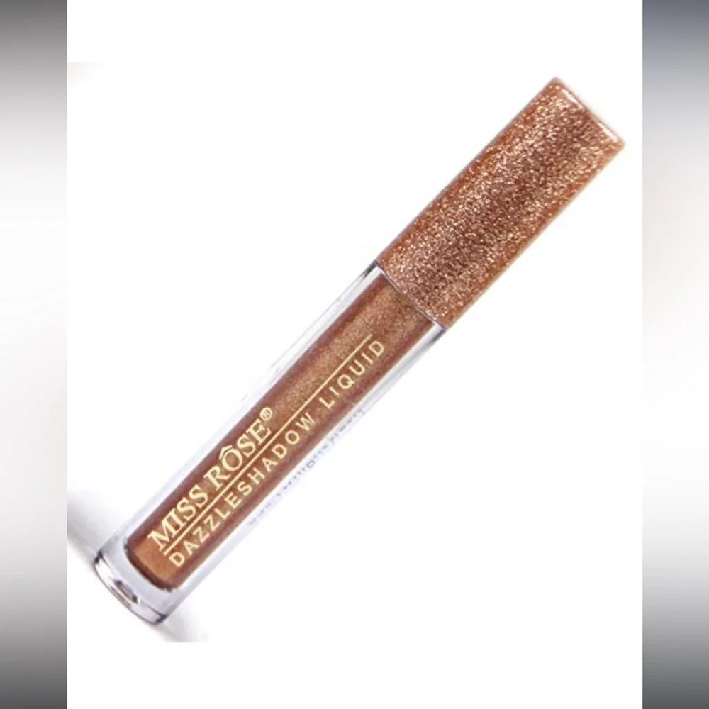 Miss Rose Dazzleshadow Metallic Liquid Glitter Eyeshadow 5 Twilight Flash Gold